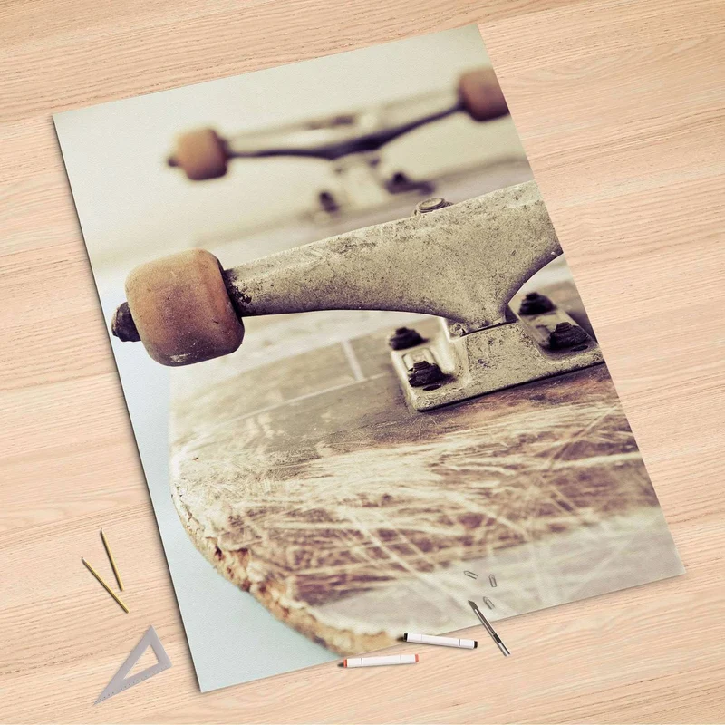 Folienbogen (100x150 cm) - Design: Skateboard