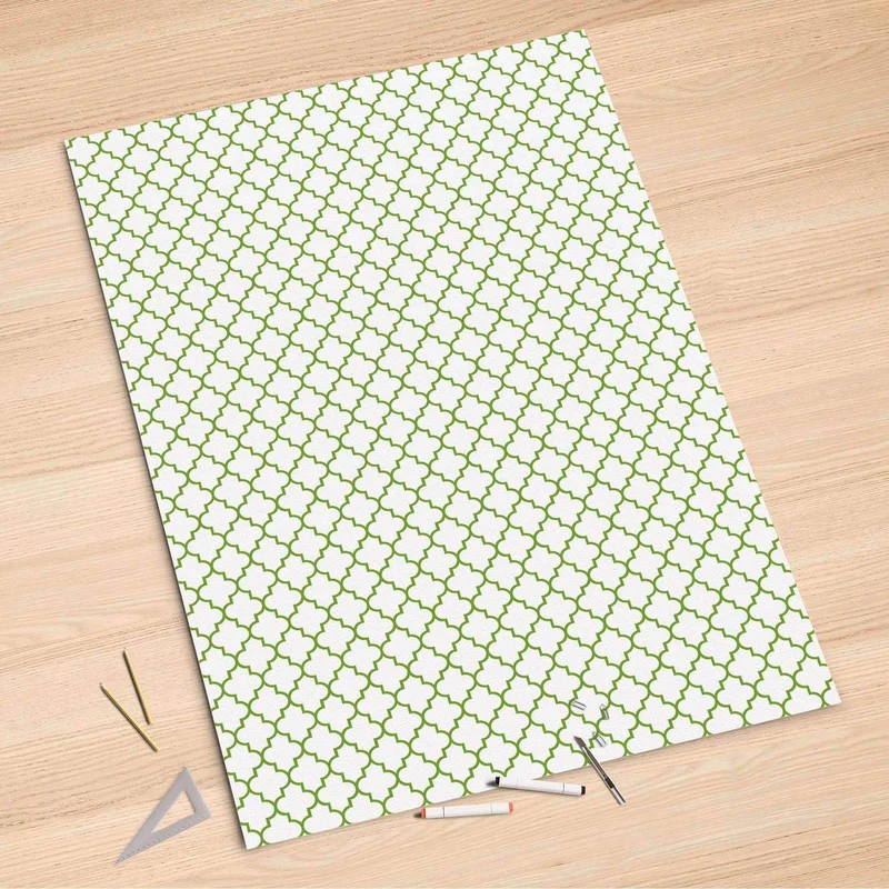 Folienbogen (100x150 cm) - Design: Retro Pattern - Grün