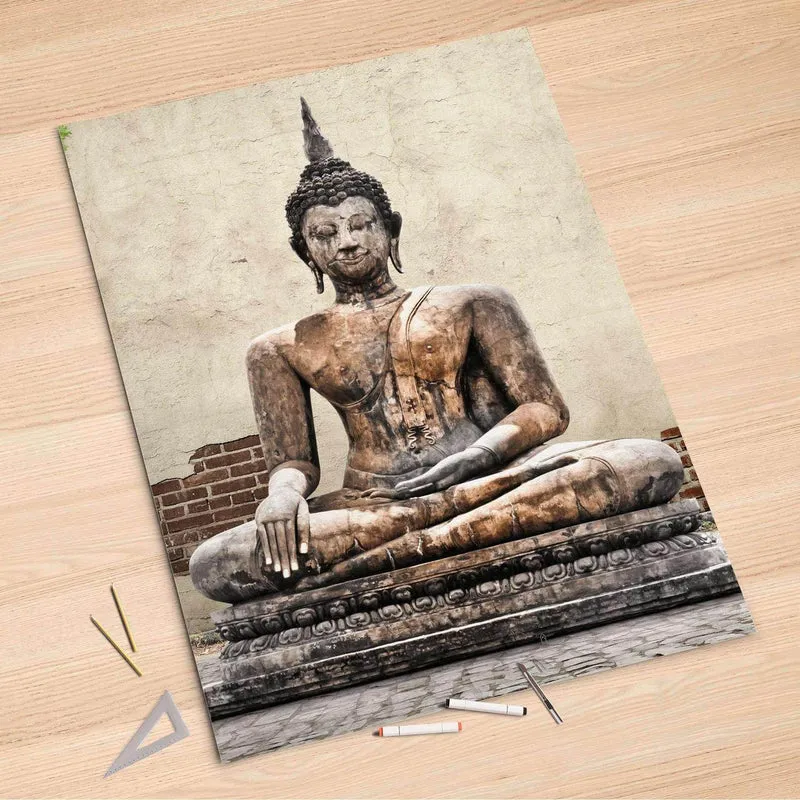 Folienbogen (100x150 cm) - Design: Relaxing Buddha