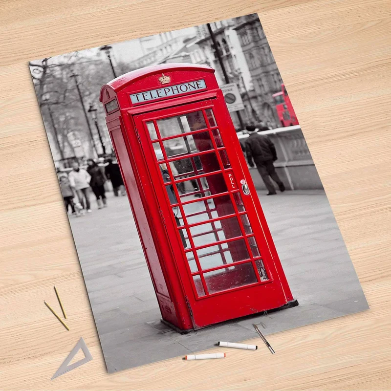 Folienbogen (100x150 cm) - Design: Phone Box