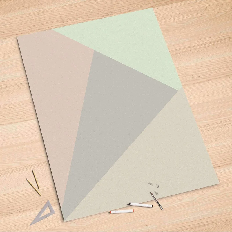 Folienbogen (100x150 cm) - Design: Pastell Geometrik
