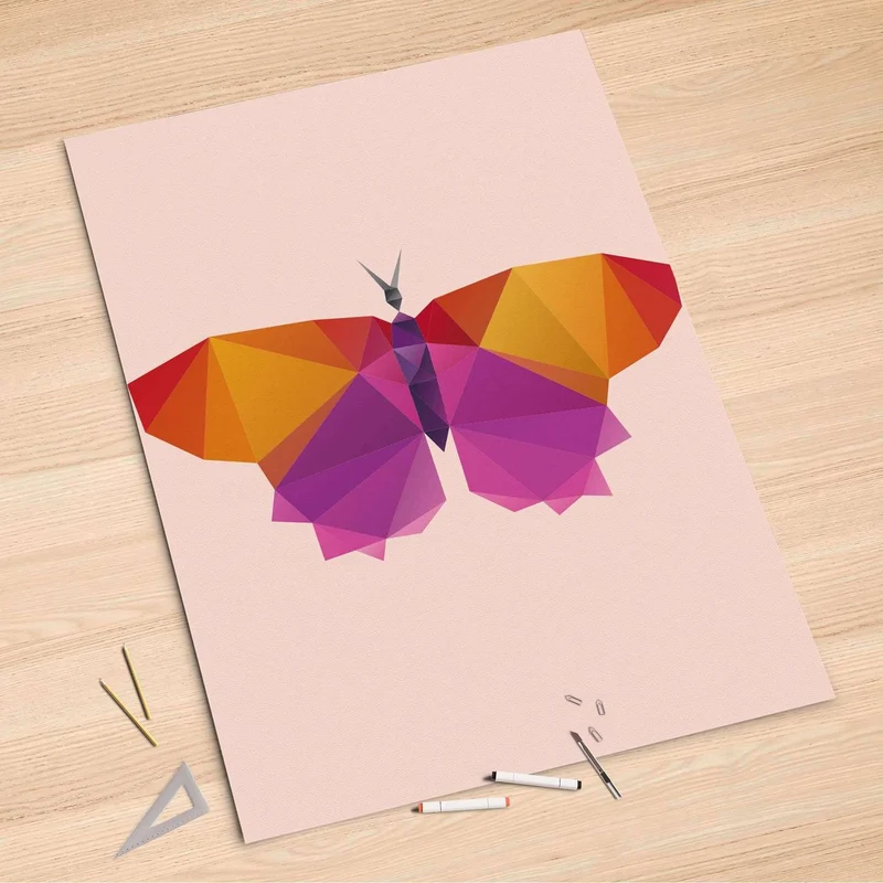 Folienbogen (100x150 cm) - Design: Origami Butterfly