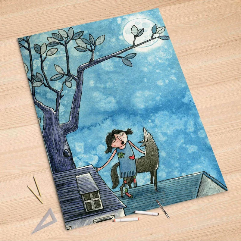 Folienbogen (100x150 cm) - Design: Nocturnal Pleasure