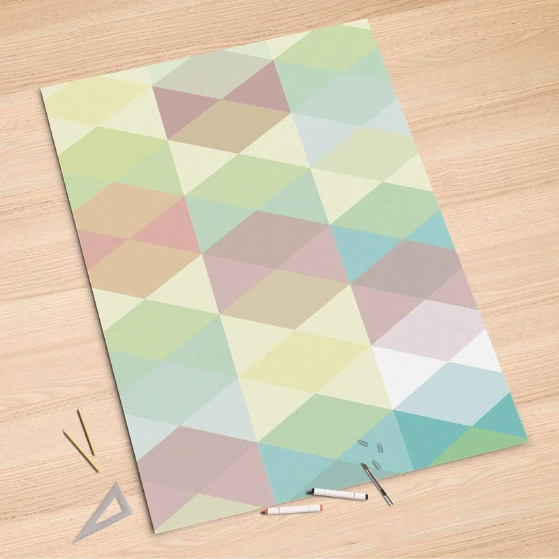 Folienbogen (100x150 cm) - Design: Melitta Pastell Geometrie