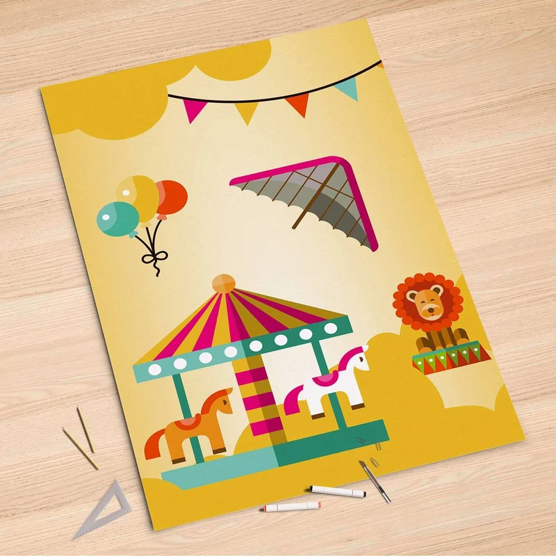 Folienbogen (100x150 cm) - Design: Löwenstark