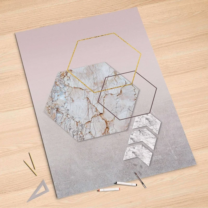 Folienbogen (100x150 cm) - Design: Hexagon