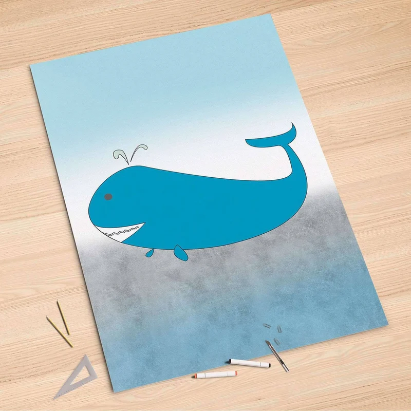 Folienbogen (100x150 cm) - Design: Herr Wal