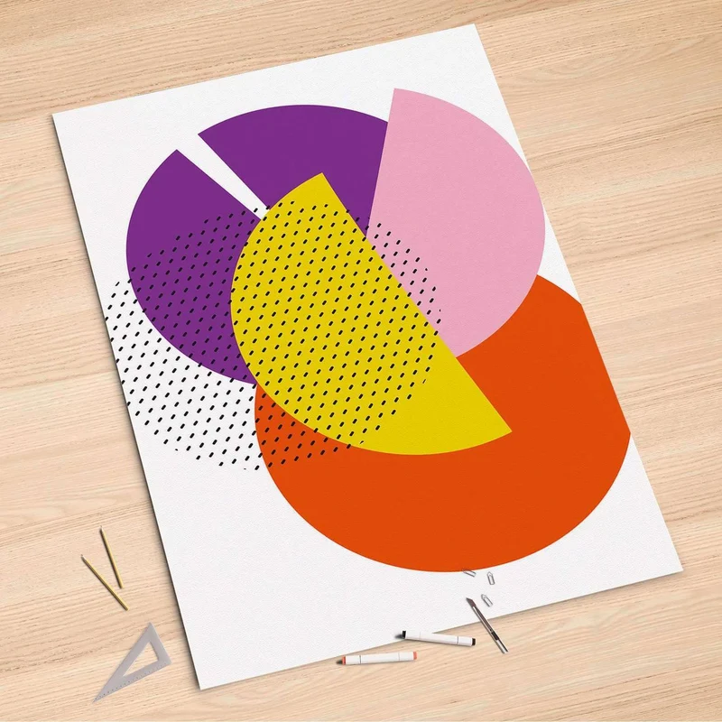 Folienbogen (100x150 cm) - Design: Happy times