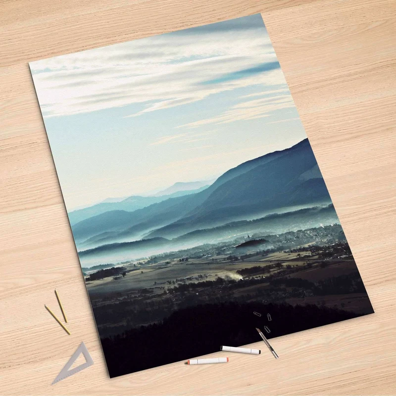 Folienbogen (100x150 cm) - Design: Fog Village