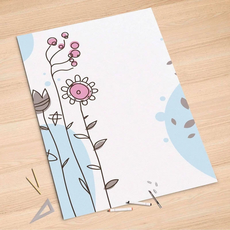 Folienbogen (100x150 cm) - Design: Flowers 3