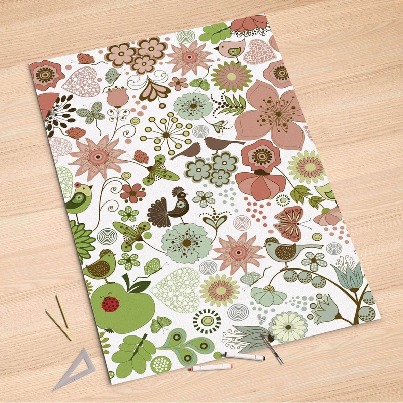 Folienbogen (100x150 cm) - Design: Flower Pattern