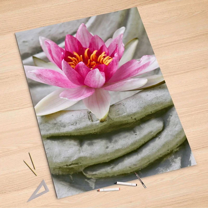 Folienbogen (100x150 cm) - Design: Flower Buddha