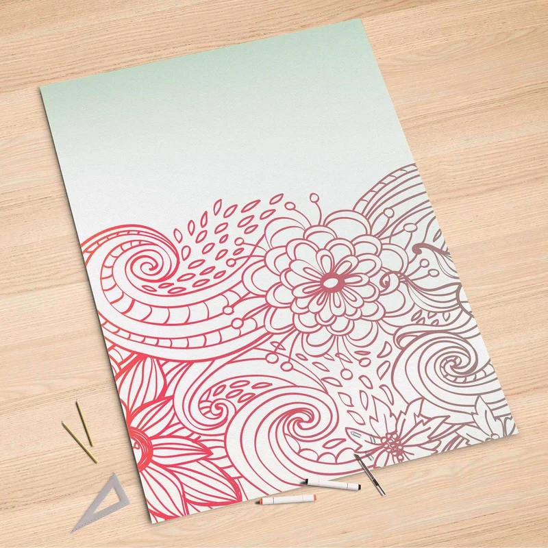 Folienbogen (100x150 cm) - Design: Floral Doodle
