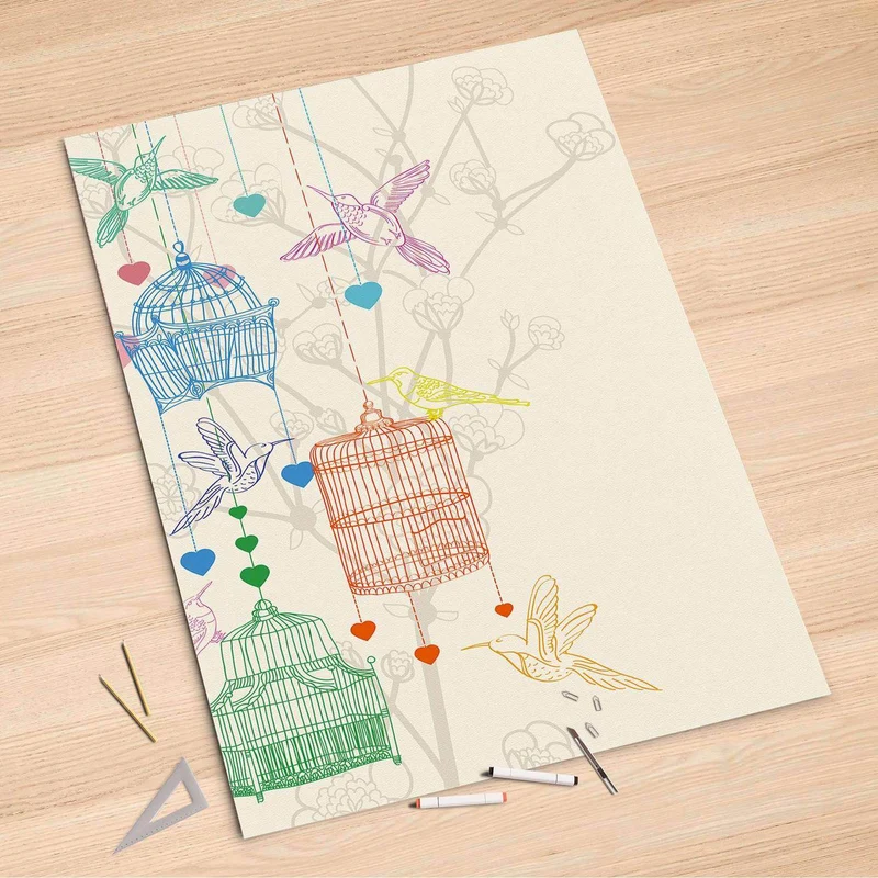 Folienbogen (100x150 cm) - Design: Birdcage