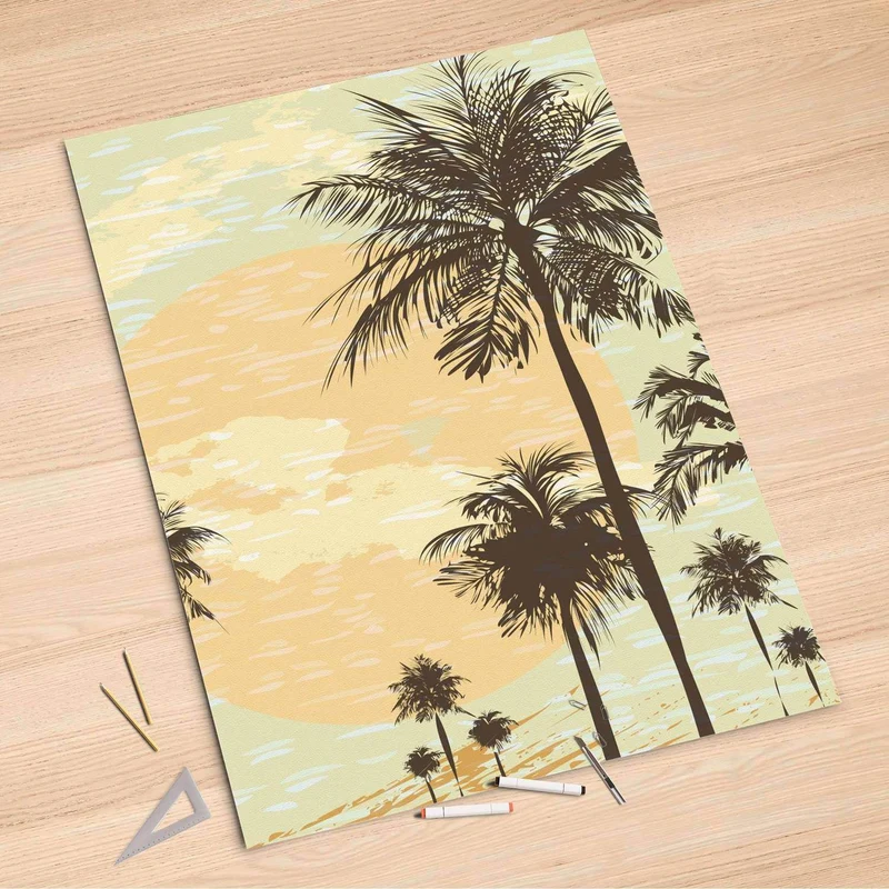 Folienbogen (100x150 cm) - Design: Beach Palms