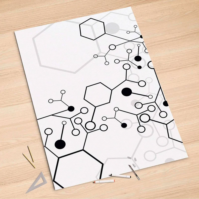 Folienbogen (100x150 cm) - Design: Atomic 1