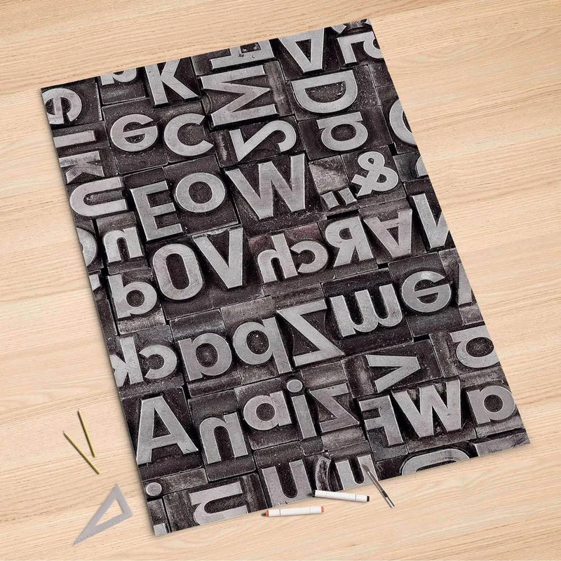 Folienbogen (100x150 cm) - Design: Alphabet