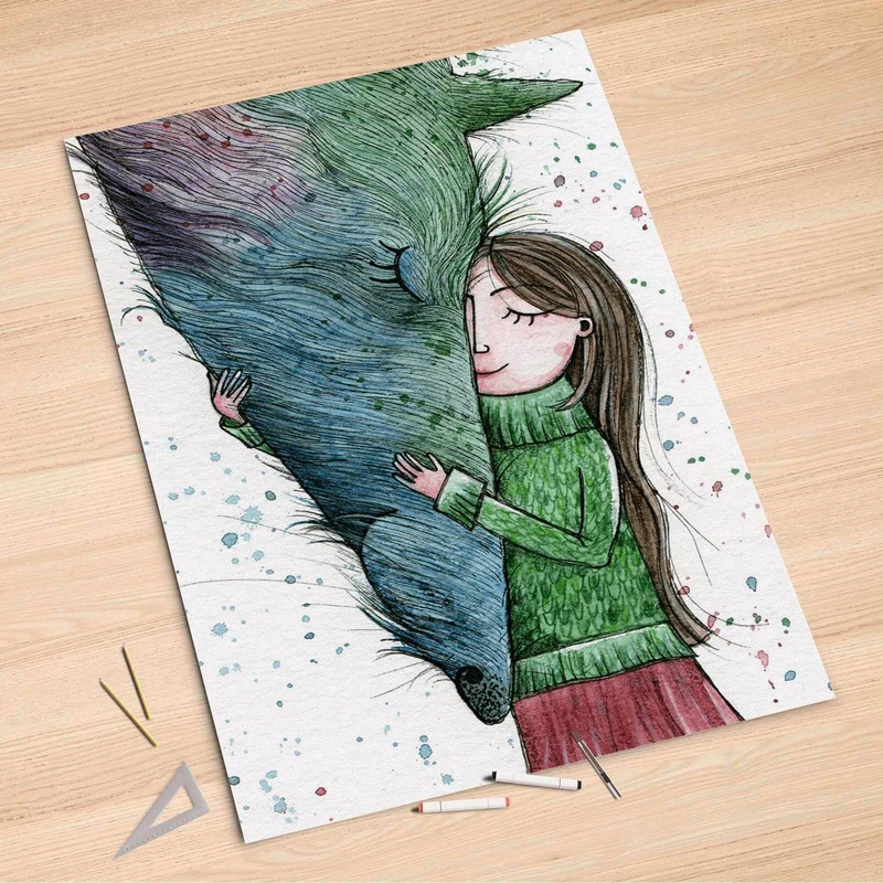 Folienbogen (100x150 cm) - Design: Cheek to cheek