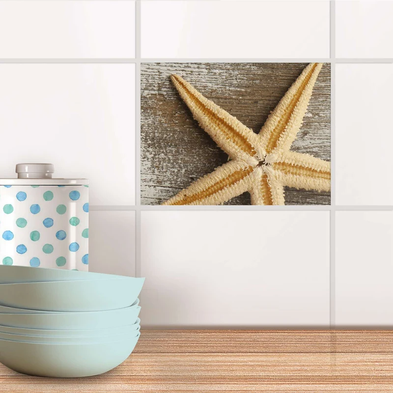 Fliesenfolie für Küche & Bad - Design: Starfish