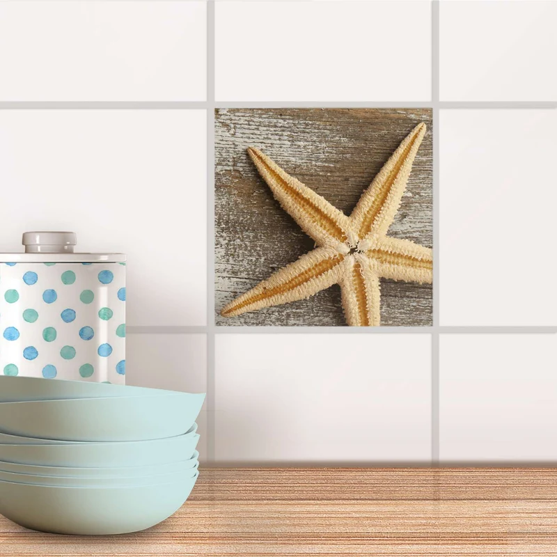 Fliesenaufkleber für Küche & Bad - Design: Starfish