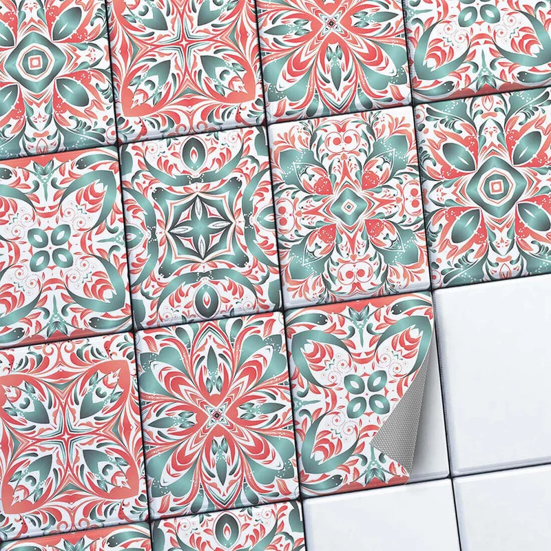 Fliesenaufkleber Set [rechteckig] für Küche & Bad - Design: Mexican Tiles