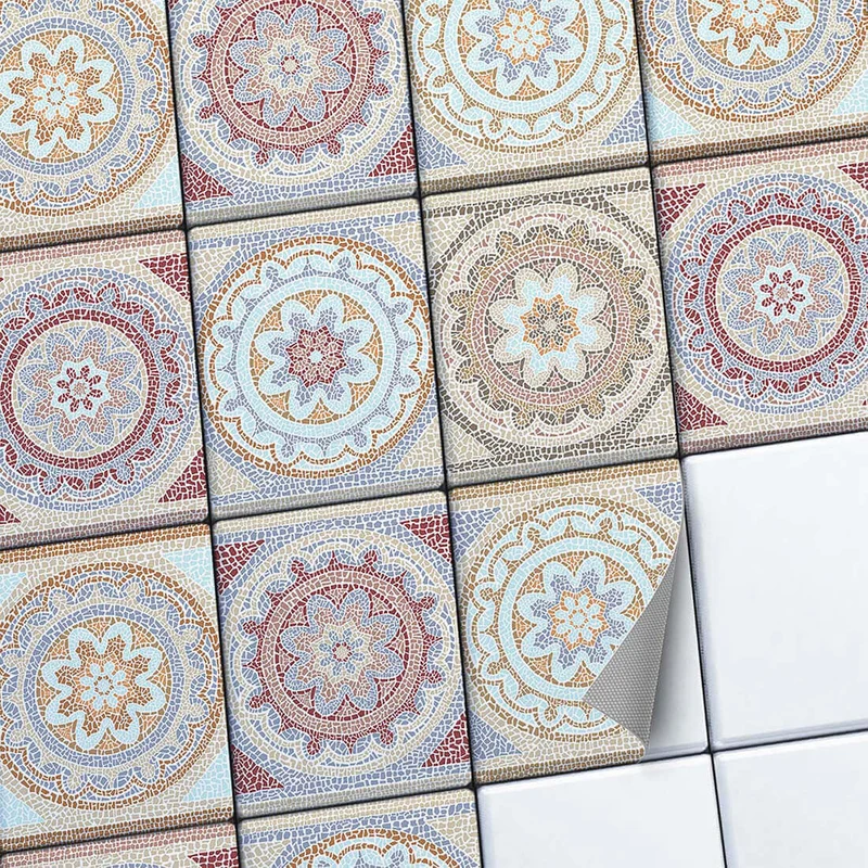 Fliesenaufkleber Set [rechteckig] für Küche & Bad - Design: Mosaik Afrika