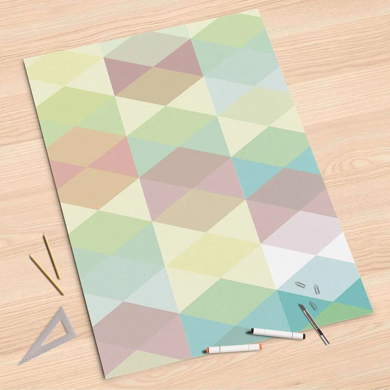 Folienbogen (80x120 cm) - Design: Melitta Pastell Geometrie