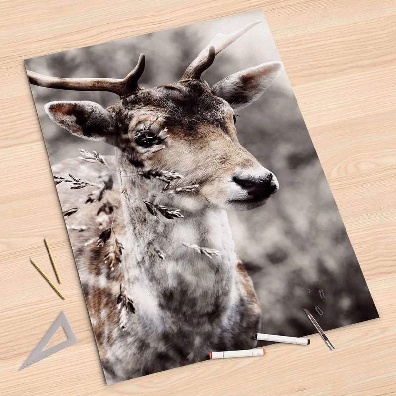 Folienbogen (80x120 cm) - Design: Hirsch