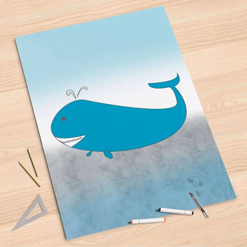 Folienbogen (80x120 cm) - Design: Herr Wal