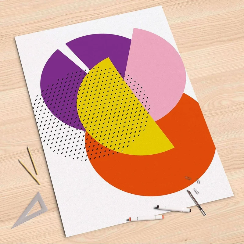 Folienbogen (80x120 cm) - Design: Happy times