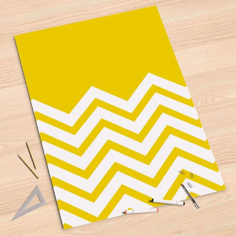 Folienbogen (80x120 cm) - Design: Gelbe Zacken