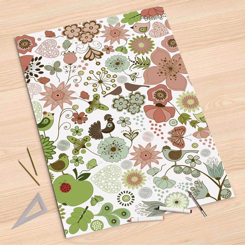 Folienbogen (80x120 cm) - Design: Flower Pattern