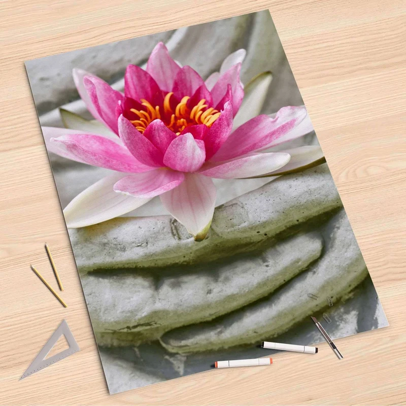 Folienbogen (80x120 cm) - Design: Flower Buddha