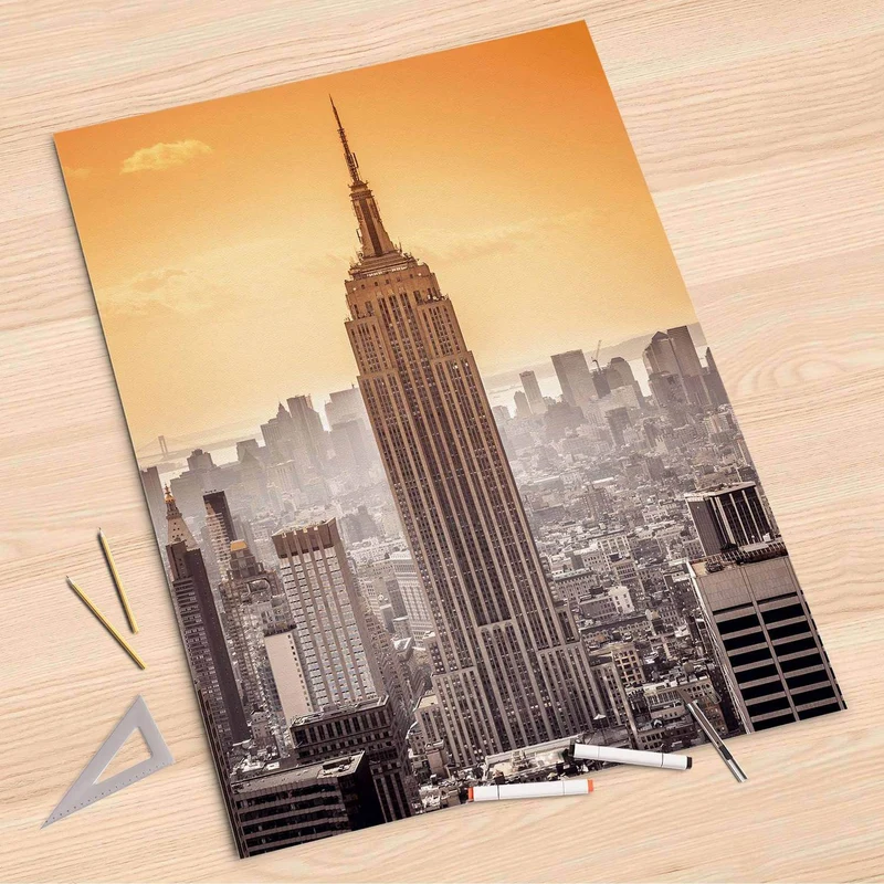 Folienbogen (80x120 cm) - Design: Empire State Building