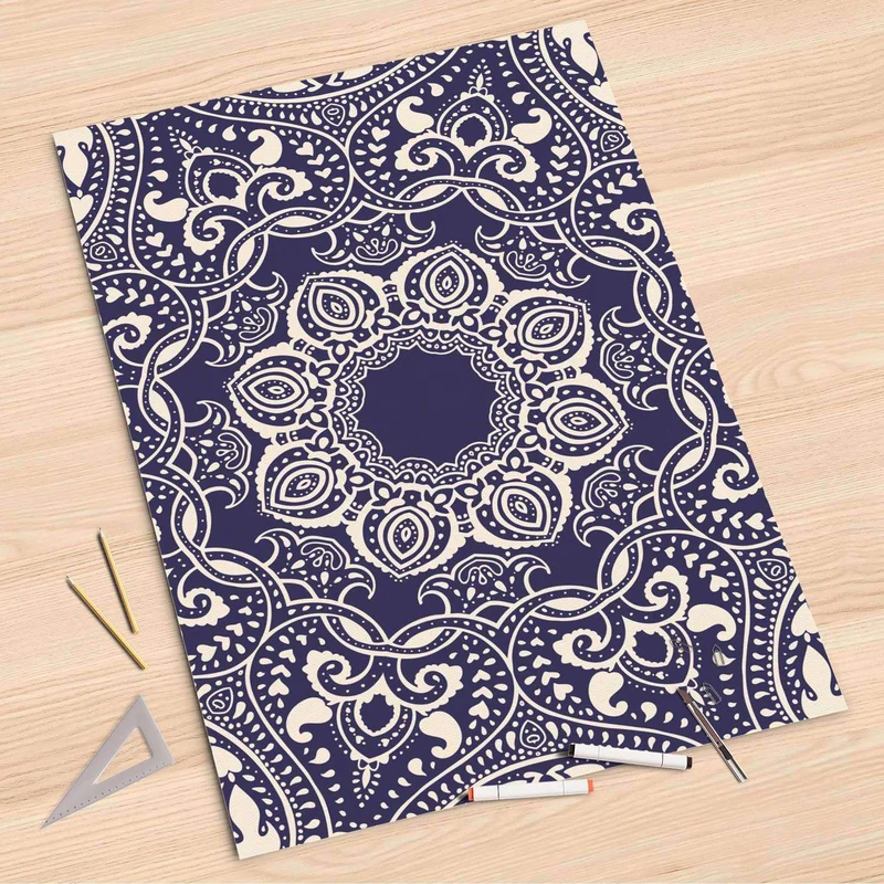 Folienbogen (80x120 cm) - Design: Blue Mandala