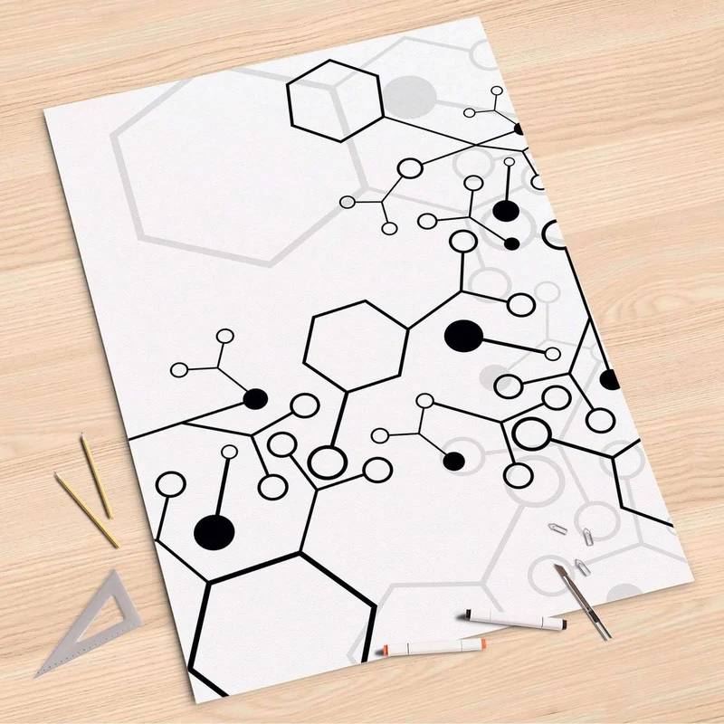 Folienbogen (80x120 cm) - Design: Atomic 1