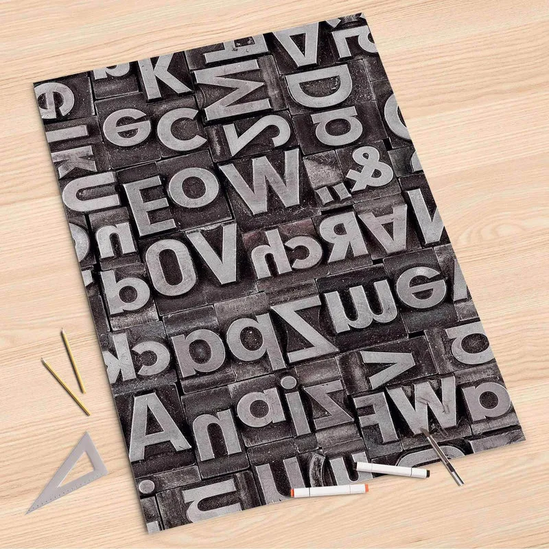 Folienbogen (80x120 cm) - Design: Alphabet