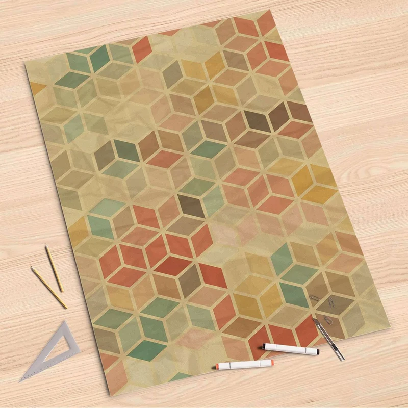 Folienbogen (80x120 cm) - Design: 3D Retro