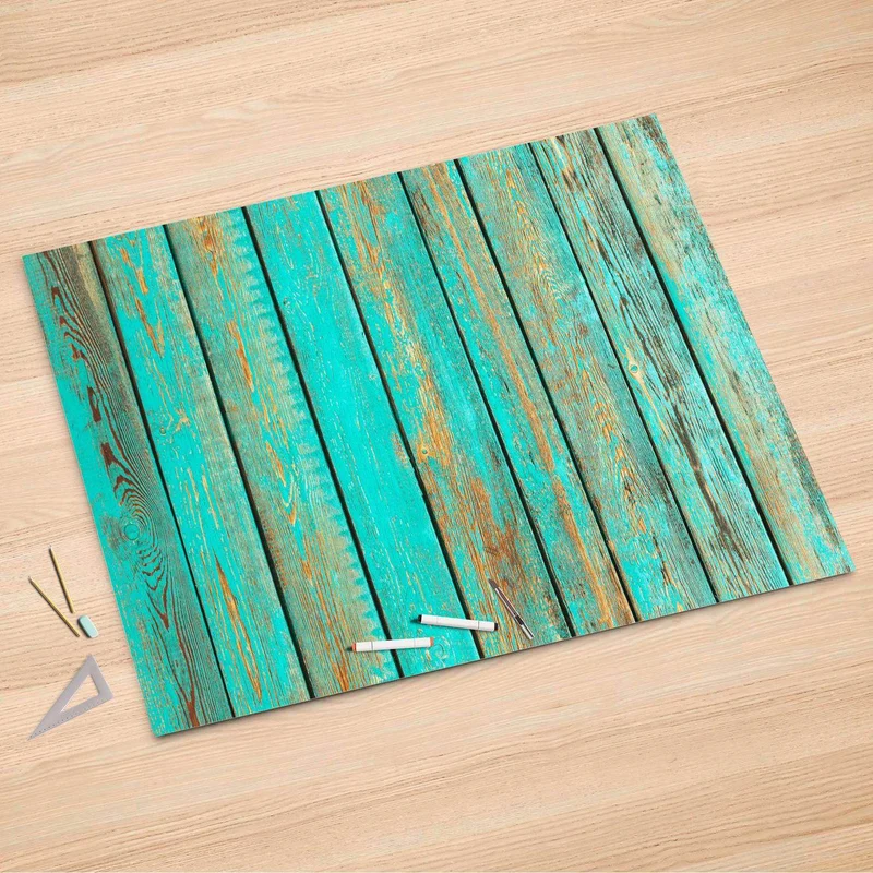 Folienbogen (150x100 cm) - Design: Wooden Aqua