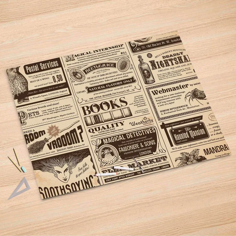Folienbogen (150x100 cm) - Design: Vintage Newspaper