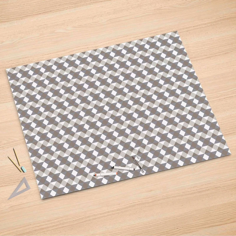Folienbogen (150x100 cm) - Design: Triangle Pattern - Grau