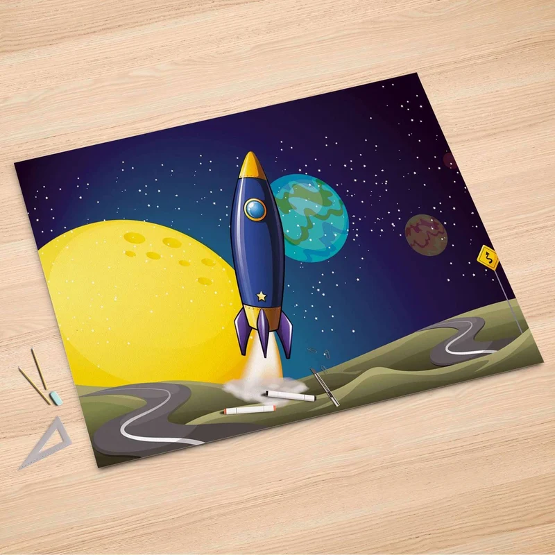 Folienbogen (150x100 cm) - Design: Space Rocket