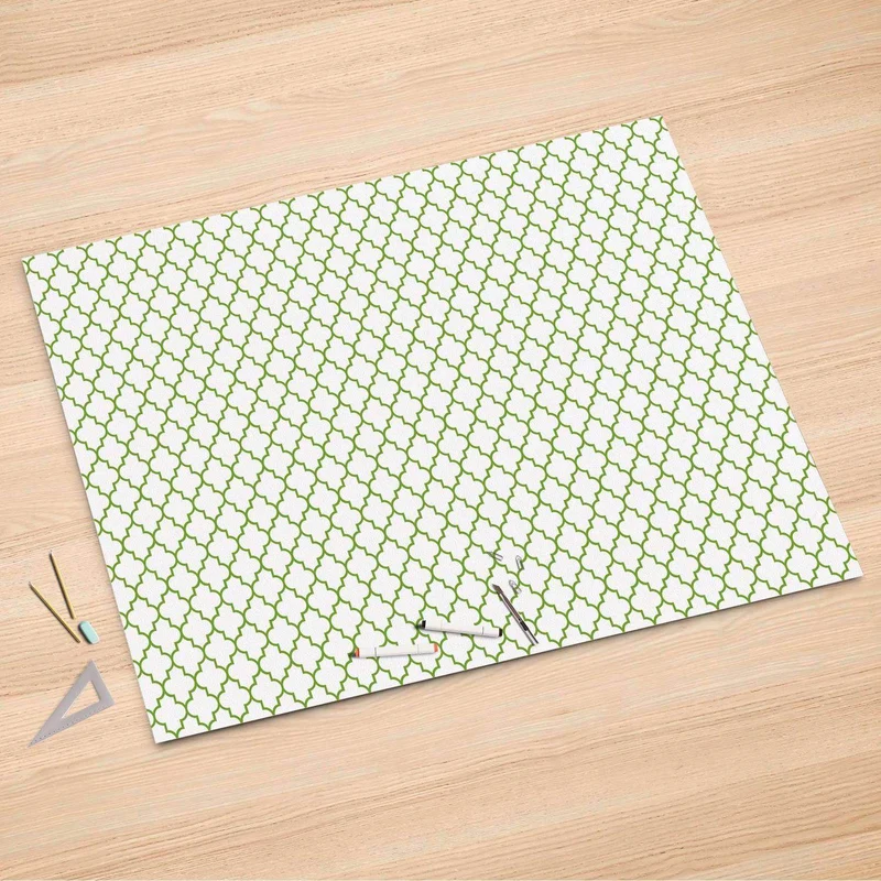 Folienbogen (150x100 cm) - Design: Retro Pattern - Grün