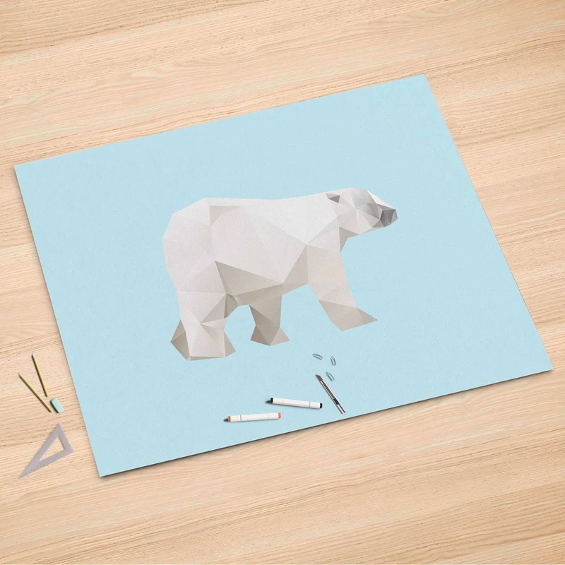 Folienbogen (150x100 cm) - Design: Origami Polar Bear