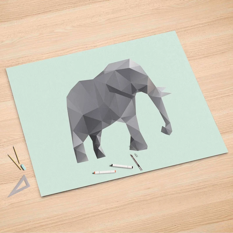 Folienbogen (150x100 cm) - Design: Origami Elephant