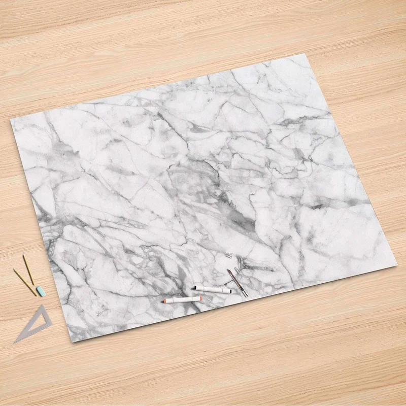 Folienbogen (150x100 cm) - Design: Marmor weiß