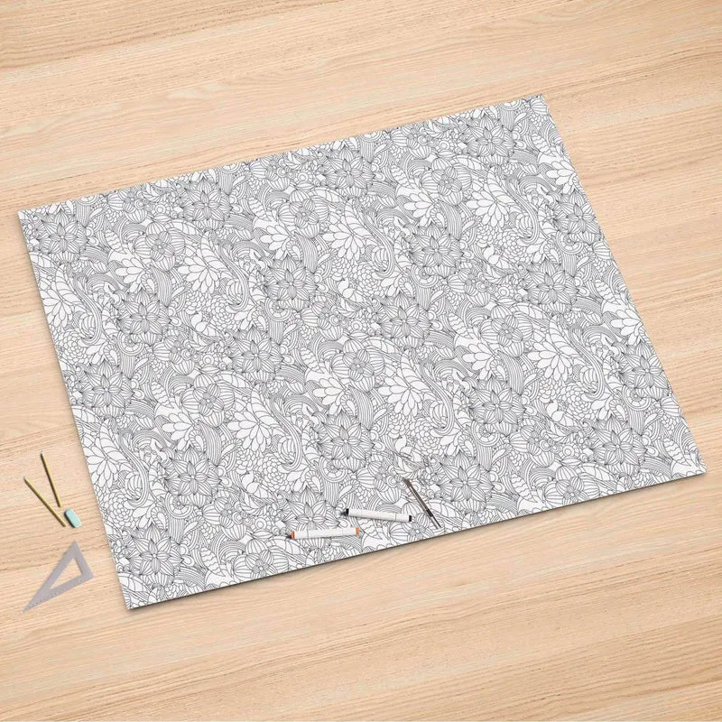 Folienbogen (150x100 cm) - Design: Flower Lines 2