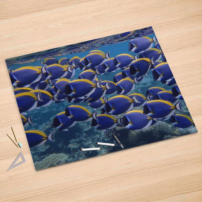 Folienbogen (150x100 cm) - Design: Fish swarm