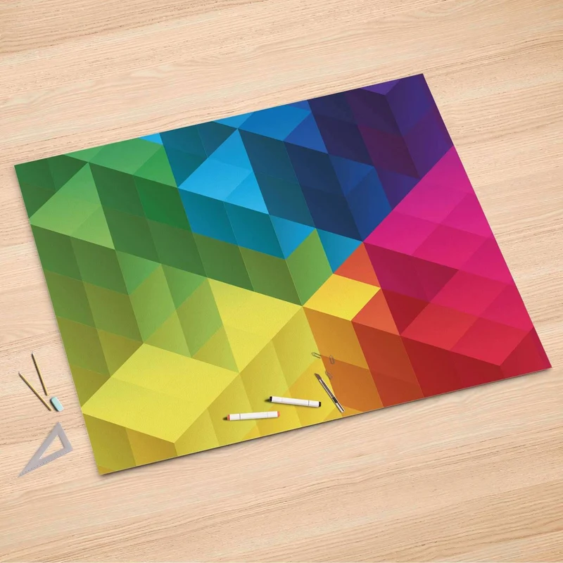 Folienbogen (150x100 cm) - Design: Colored Cubes