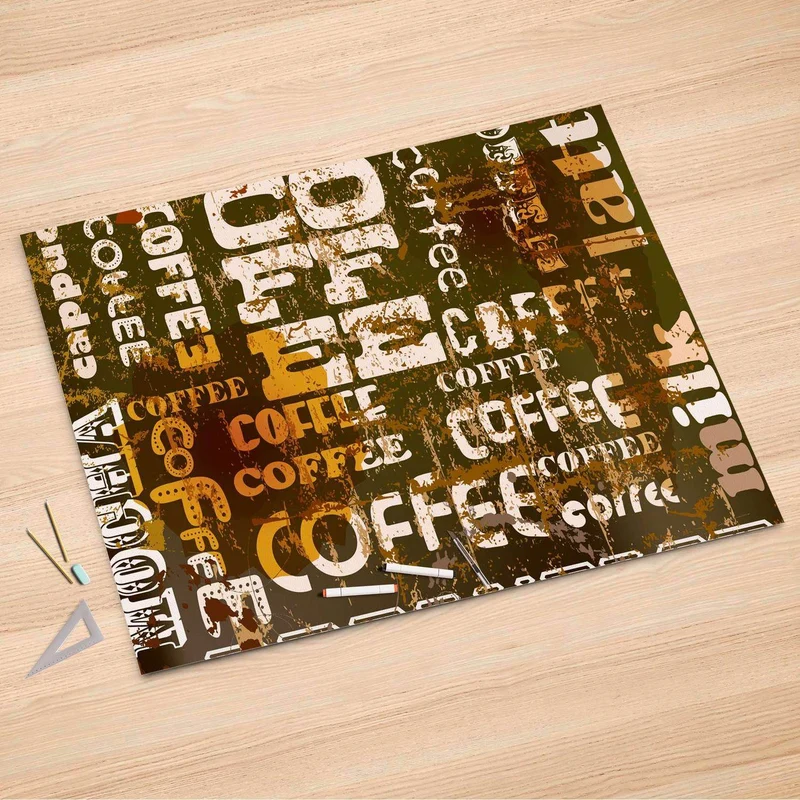Folienbogen (150x100 cm) - Design: Coffee Typo